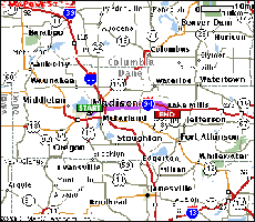 I-94 map to Lake Mills